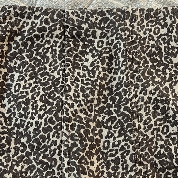 Free People Modern Femme Leopard Print Mini Skirt - Picture 8 of 8